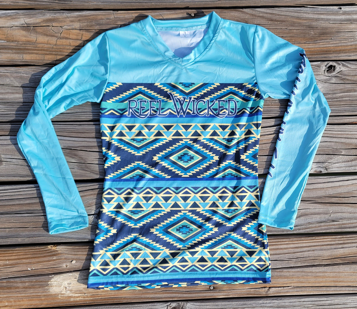 Ladies Blue Aztec