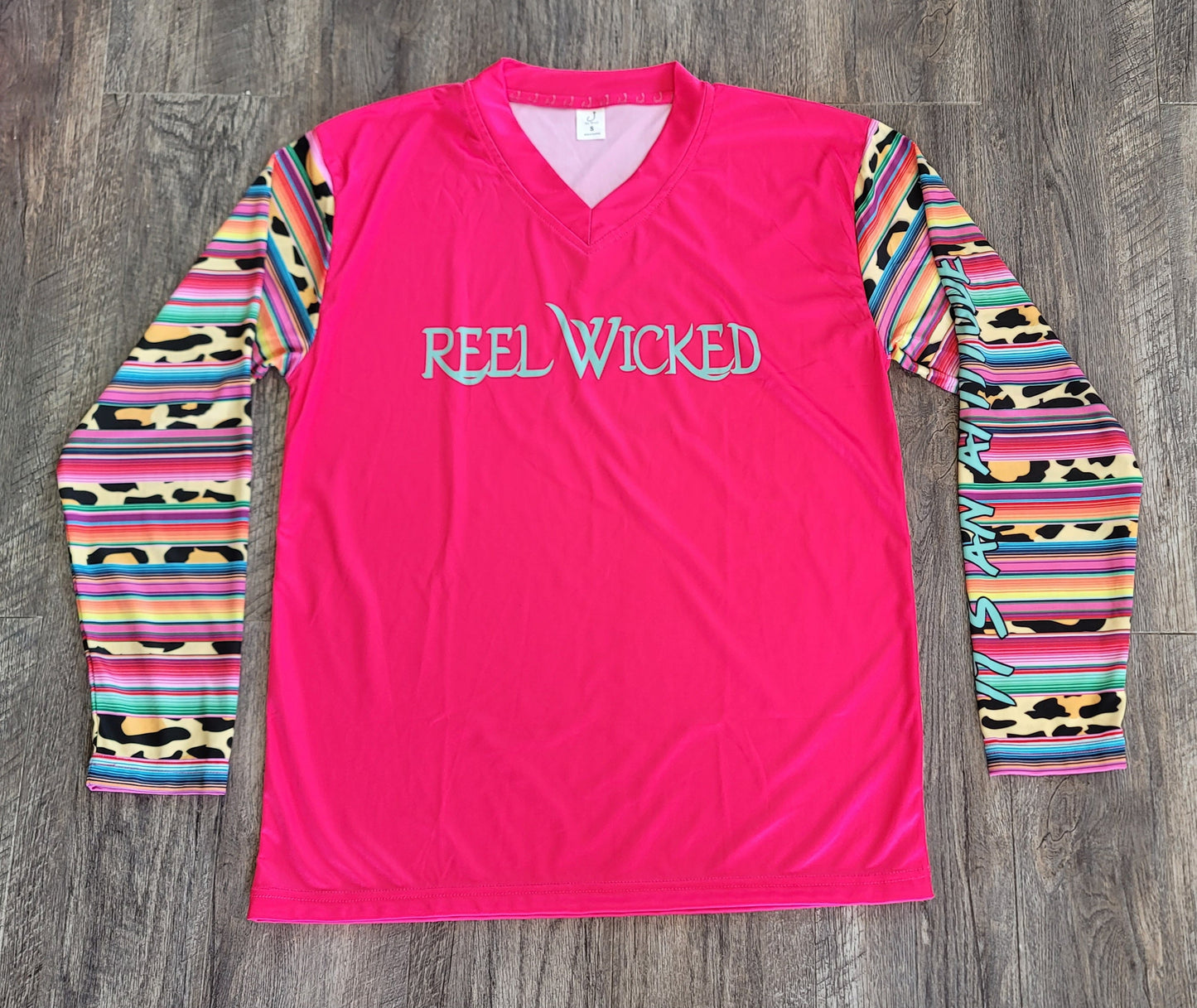 V54B Pink Serape Sleeves