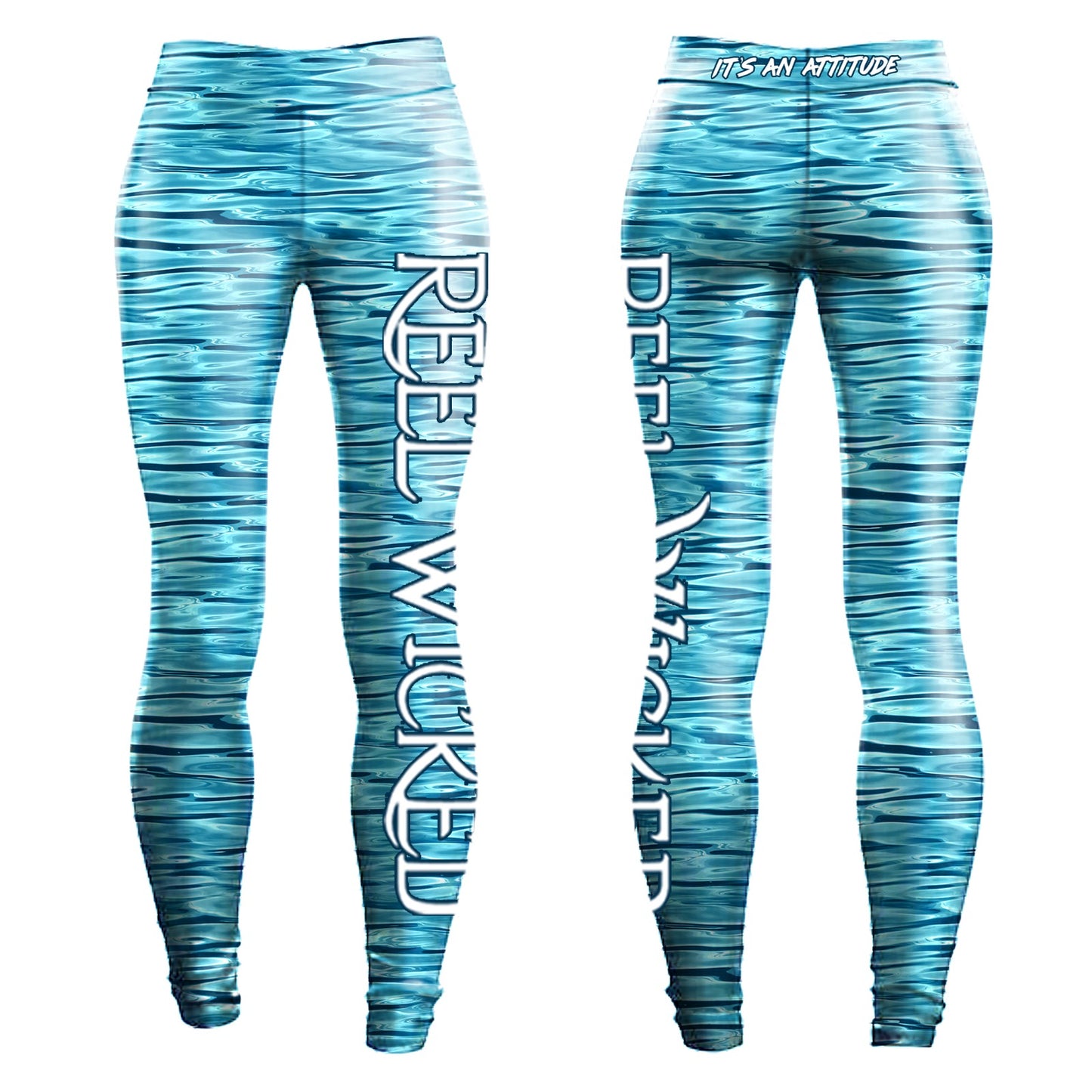 CL144 Blue Ocean Water Performance Leggings