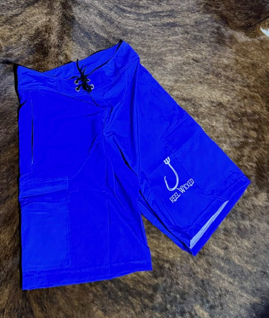 Men's Blue Board Short Drawstring