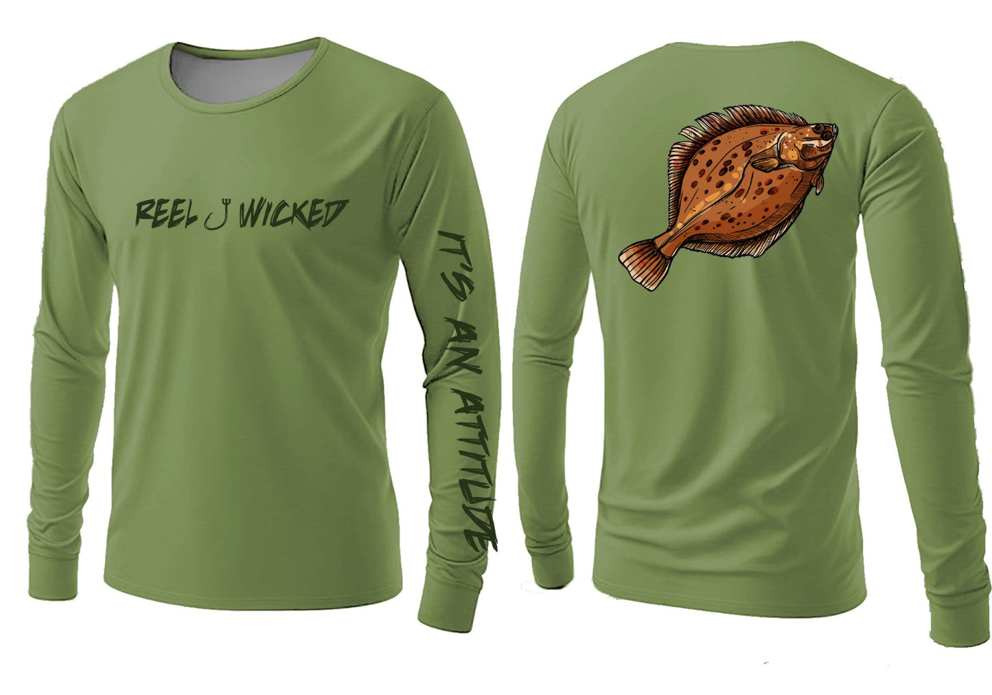 CL138 Flounder Graphic Performance LS