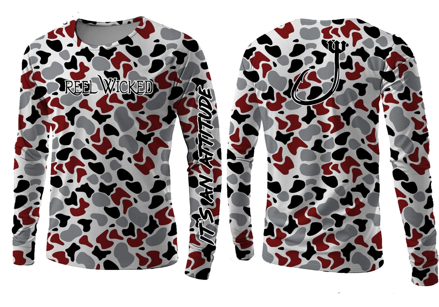 CL32 Grey Maroon Camo