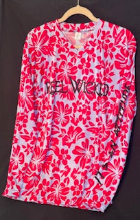 V12 Pink/Grey Flower Pattern