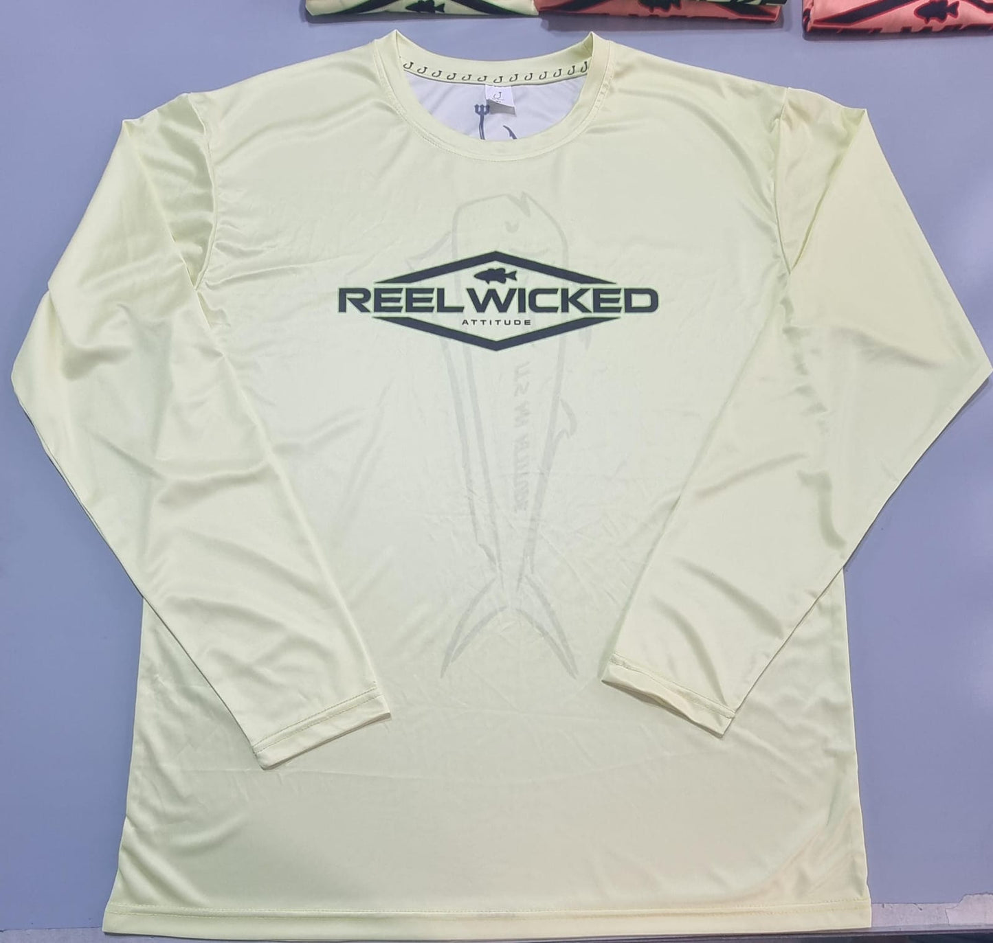 CL 38 Pale Yellow LS Tuna Outline