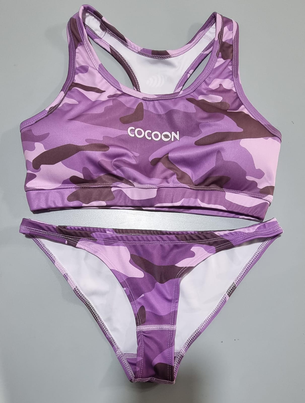CLS2 Purple Camo 2 Piece Swimsuit
