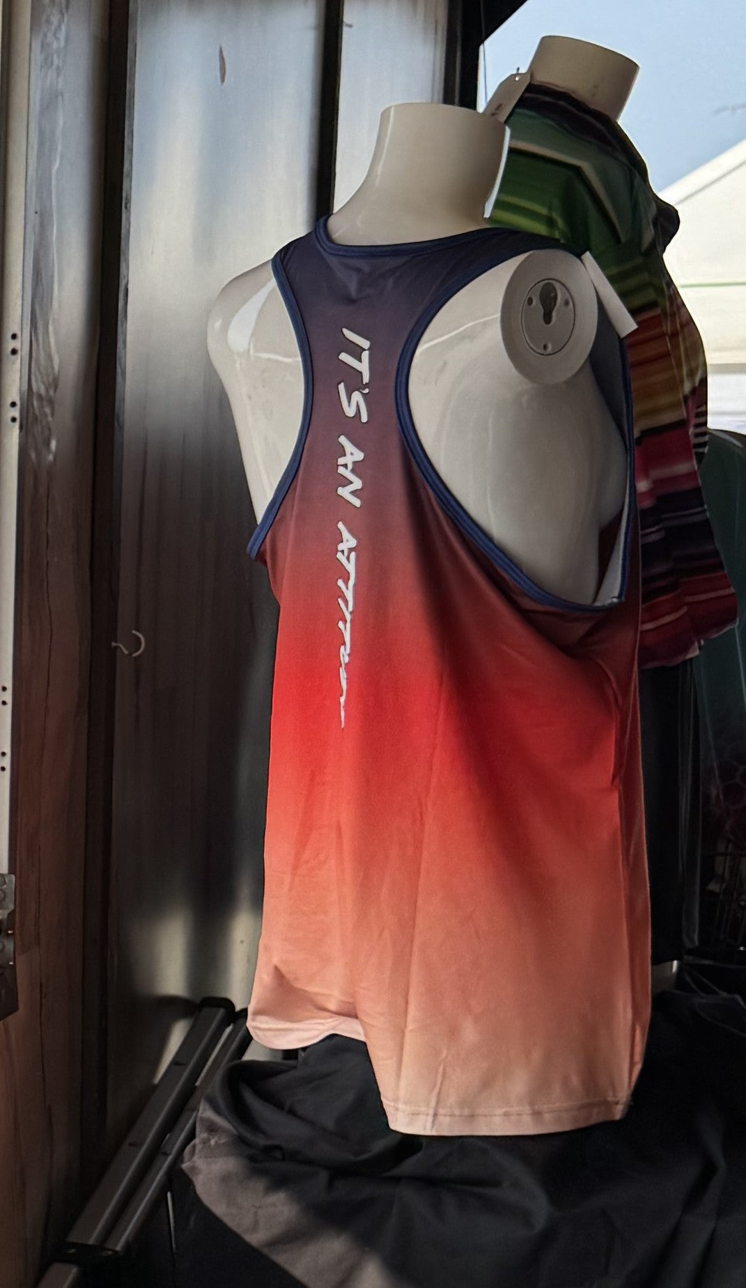 CL70 Blue Red White Razorback Tank