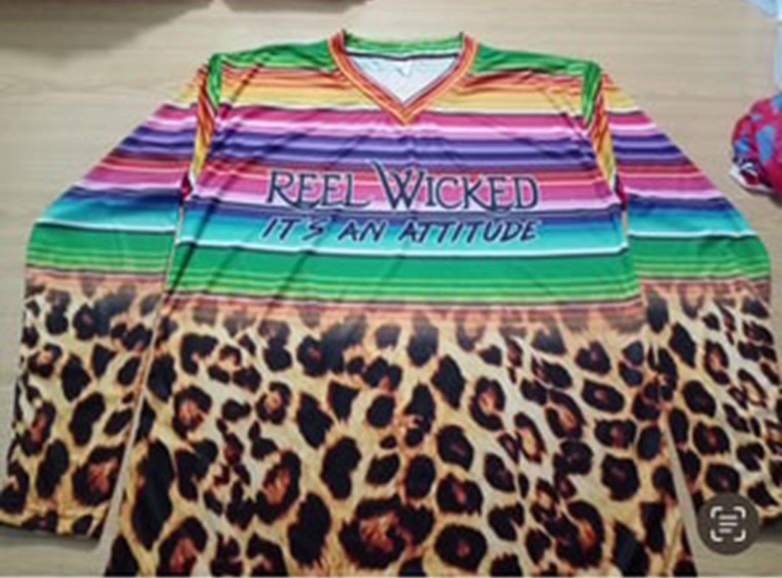V54C Serape and Leopard V-Neck