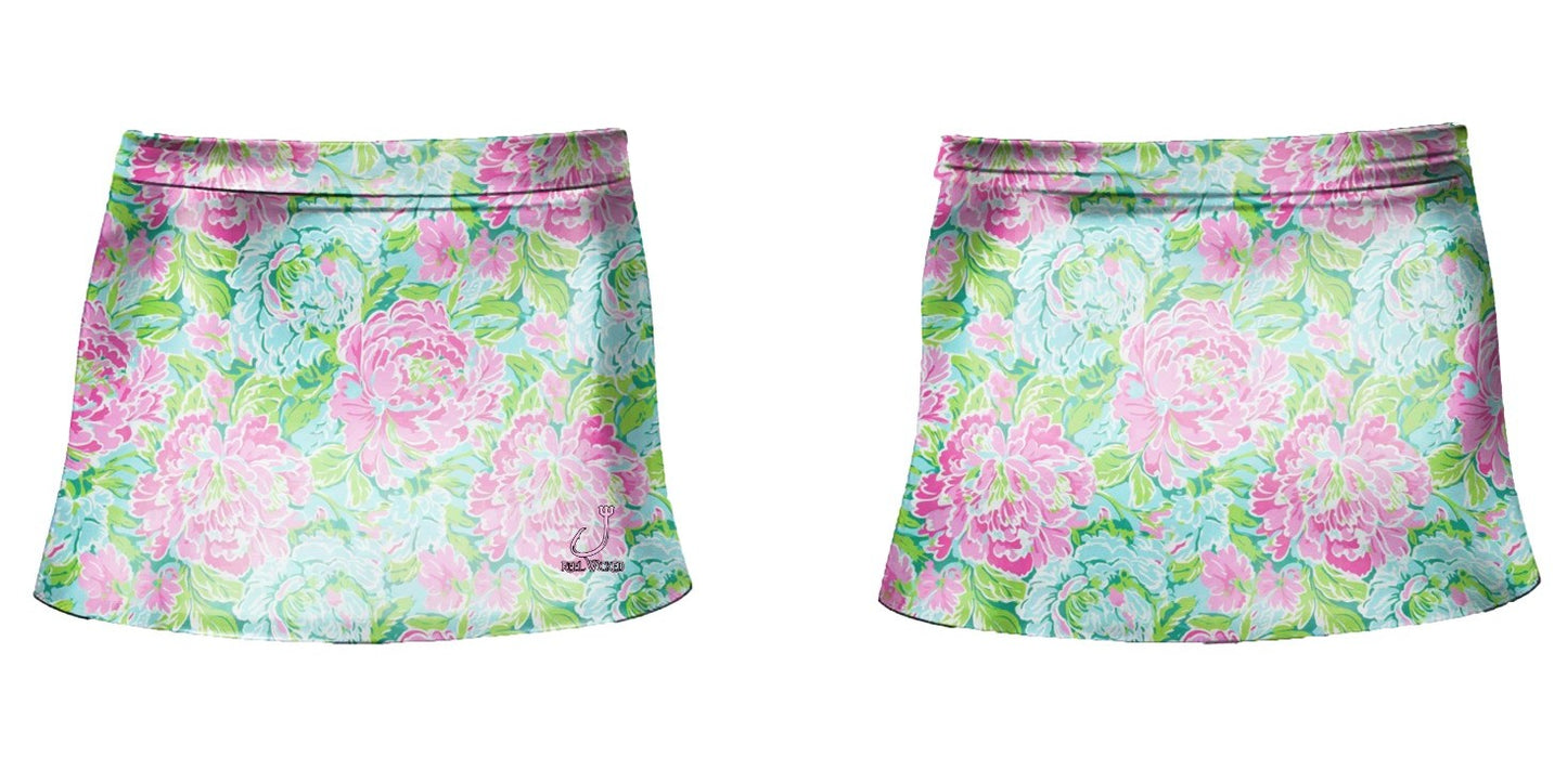 CL132 Ladies Skort Flower Print