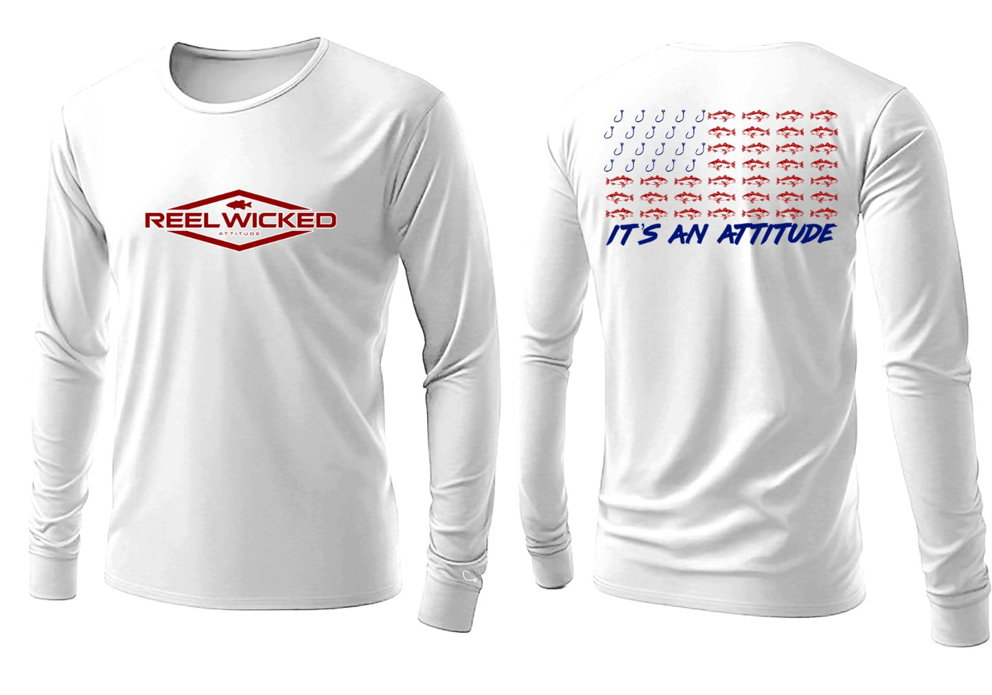 CL41 White Long Sleeve RWB Flag