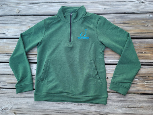 Youth Green quarter zip