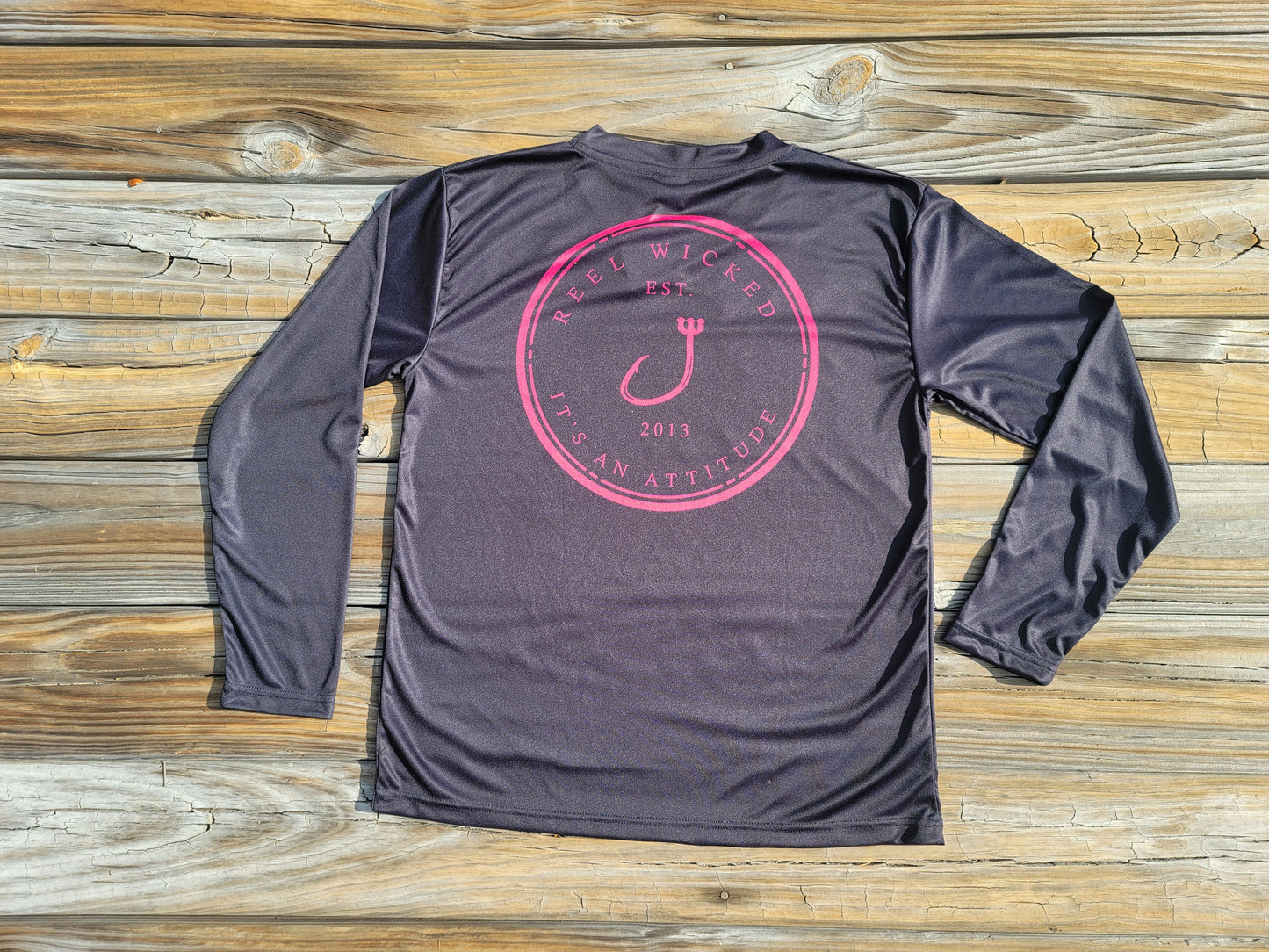 Black Pink Vneck Logo Shirt