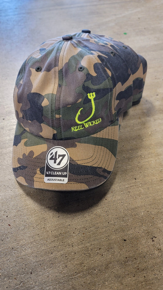 Camo 47'brand w/neon yellow