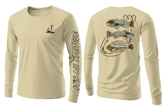 CL33 Gold Long Sleeve Skeleton Fish