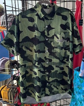 CL40G Green/Black Button Down