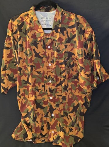 CL40 Brown/Green Duck Camo Button Down Short Sleeve