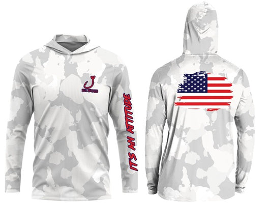CL45 Grey / White Camo with American Flag