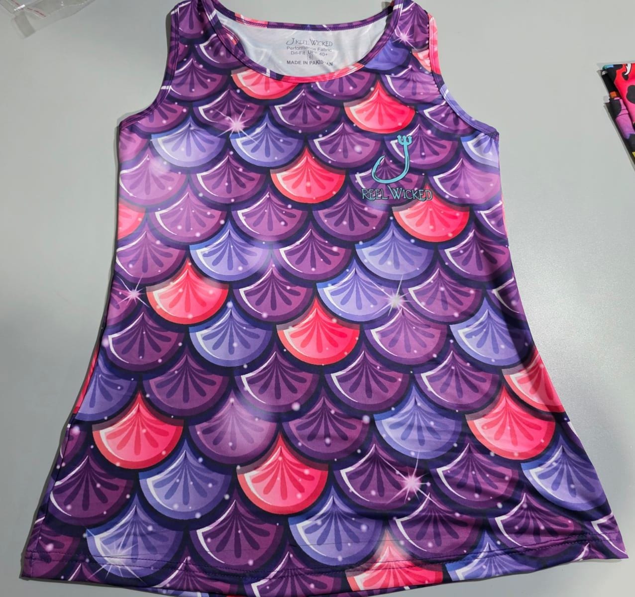 CL70 Purple/Pink Scales Razorback Tank