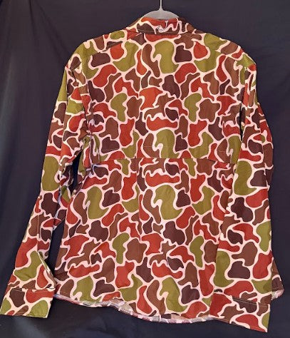 V53 Long Sleeve Duck Camo Button Down Fishing Shirt