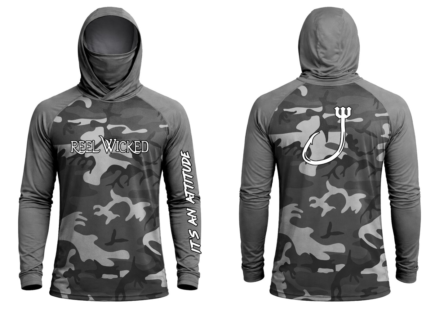 CL165 Blk/Grey/White Camo w/hood UltraLight