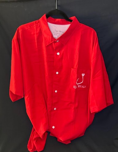 CL57 Red Button Down Short Sleeve