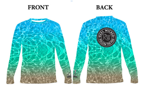 V76 Beach Shore Long Sleeve RW Follow the Fish Design