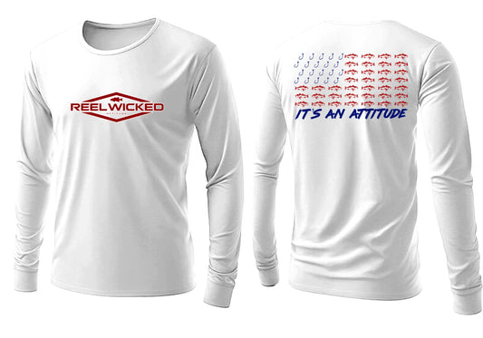 CL41 White Long Sleeve RWB Flag