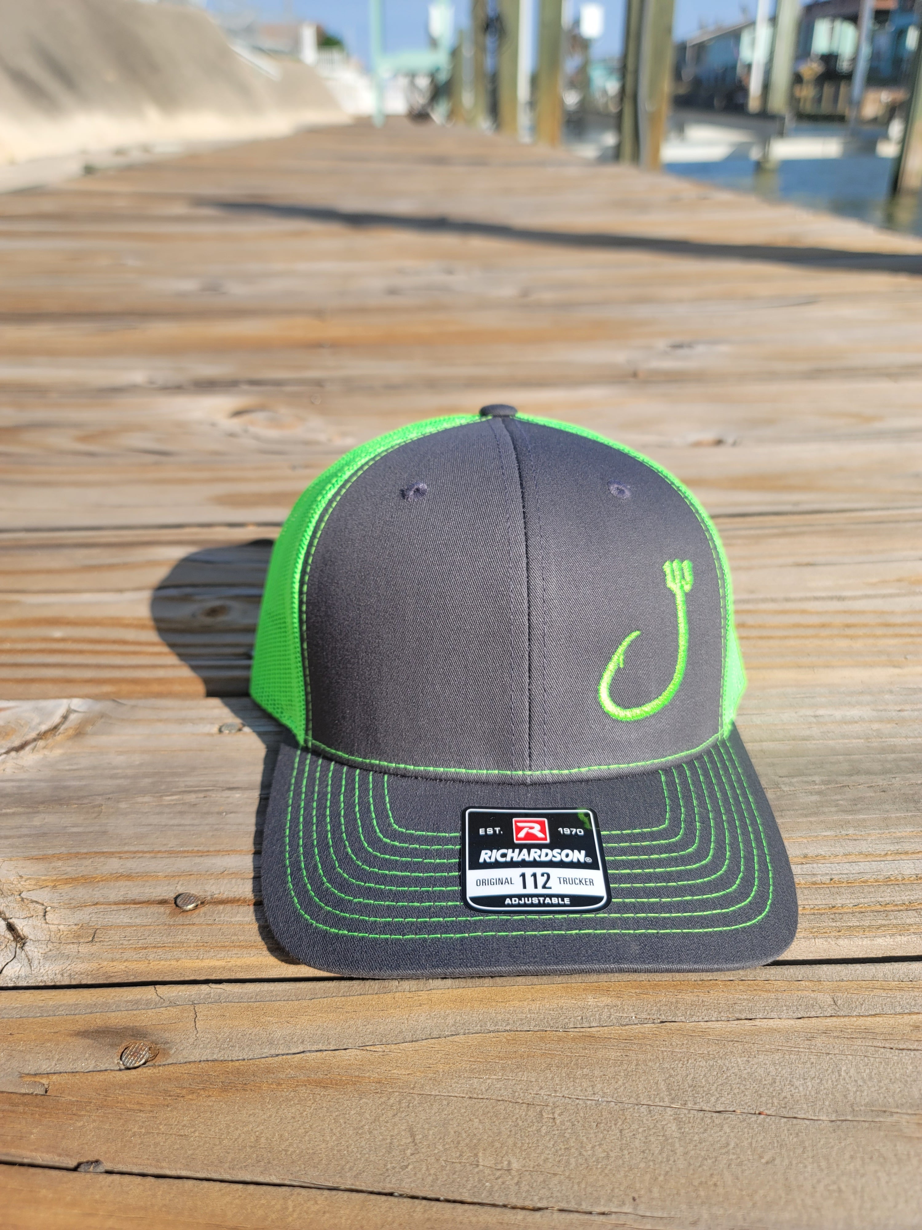 Hat Charcoal Green Hook